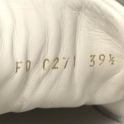 Louis Vuitton Calfskin Monogram Debossed Time Out Sneakers 39.5 White Gold 7 of 9