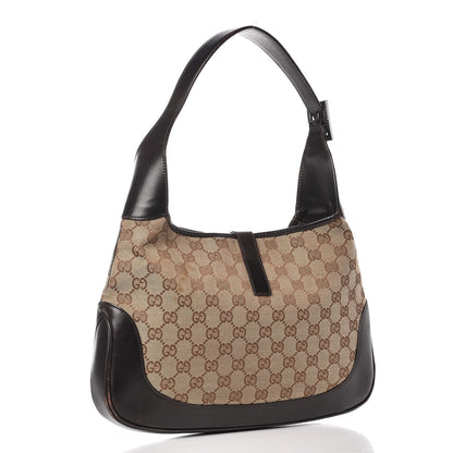 Gucci Monogram Web Jackie O Hobo Dark Brown 3 of 13