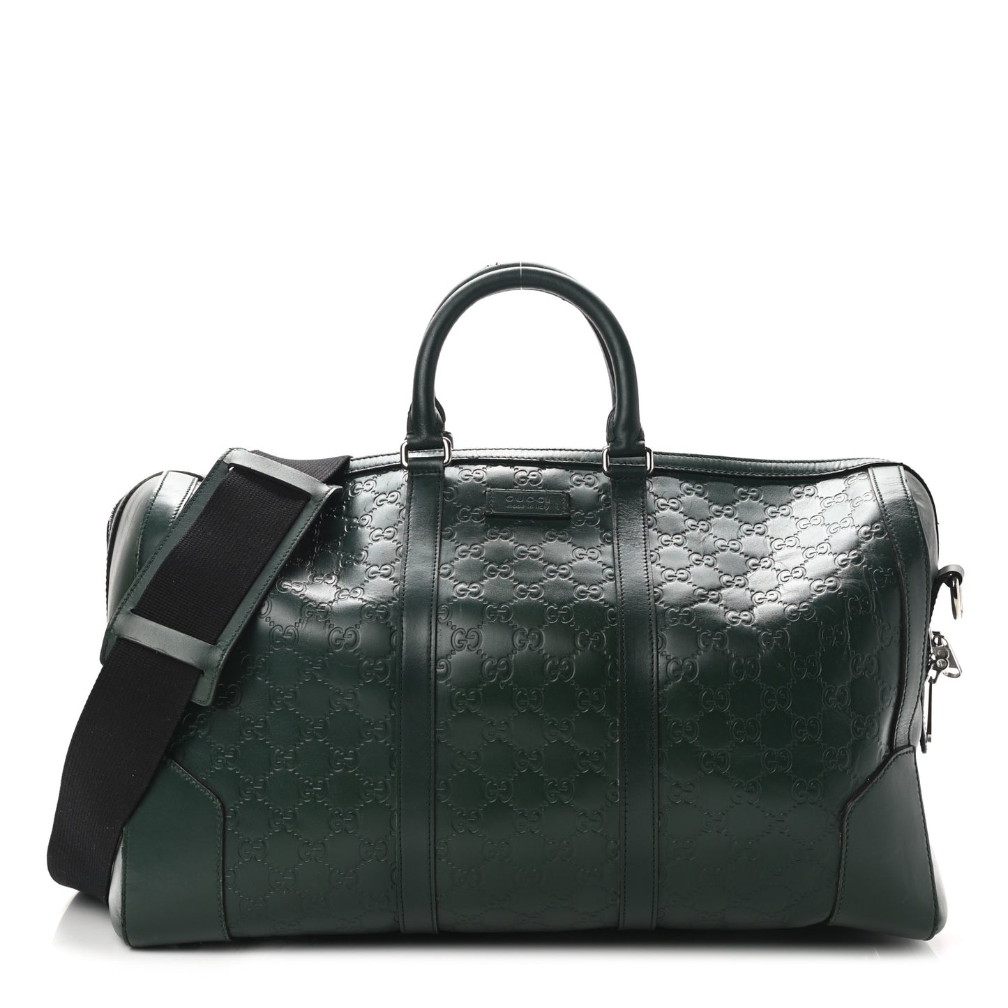 Guccissima Signature Medium Duffle Green