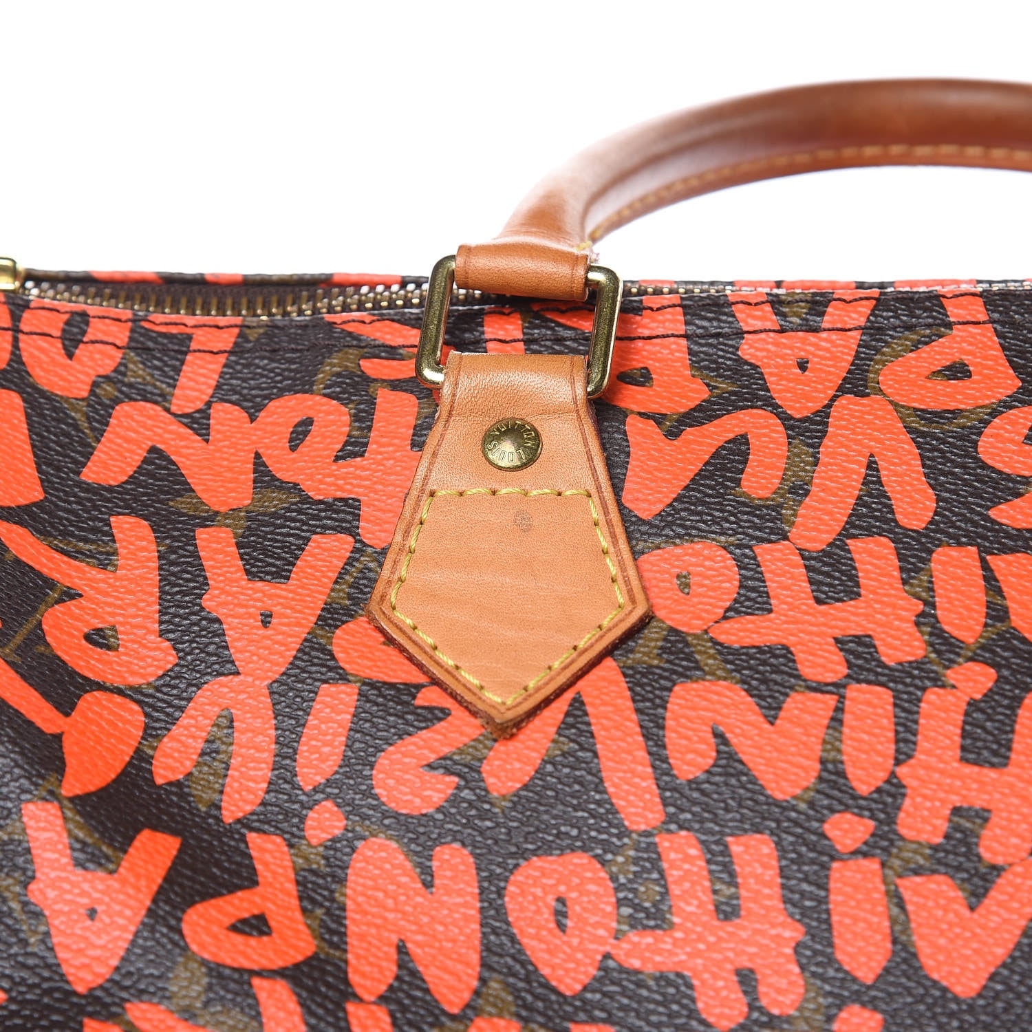 Louis Vuitton Monogram Graffiti Speedy 30 Orange 13 of 17