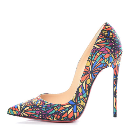 Christian Louboutin Satin Vitrail So Kate 120 Pumps 35.5 Multicolor 1 of 8