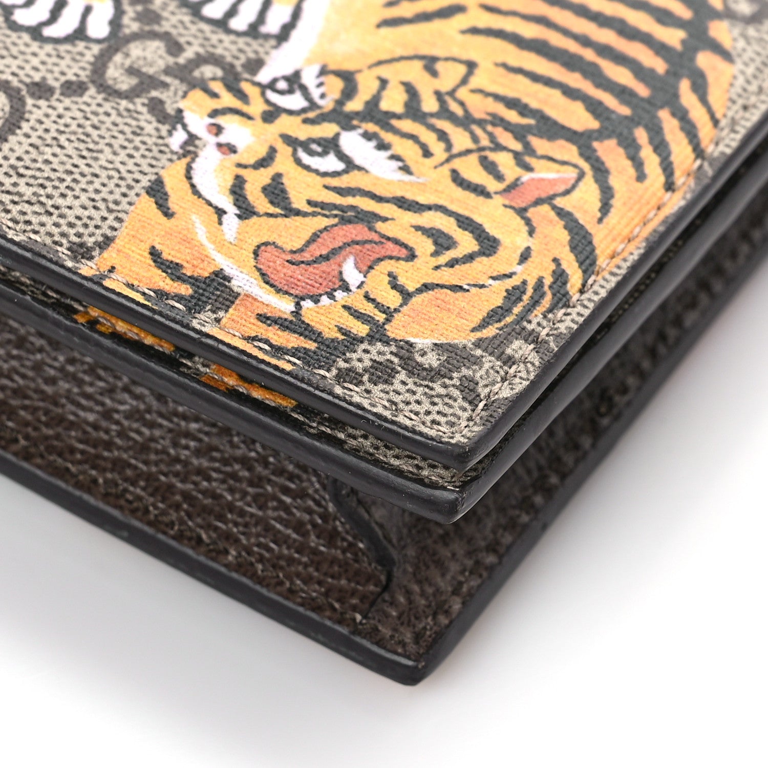 Gucci GG Supreme Monogram Bengal Chain Wallet Beige Pink 7 of 8