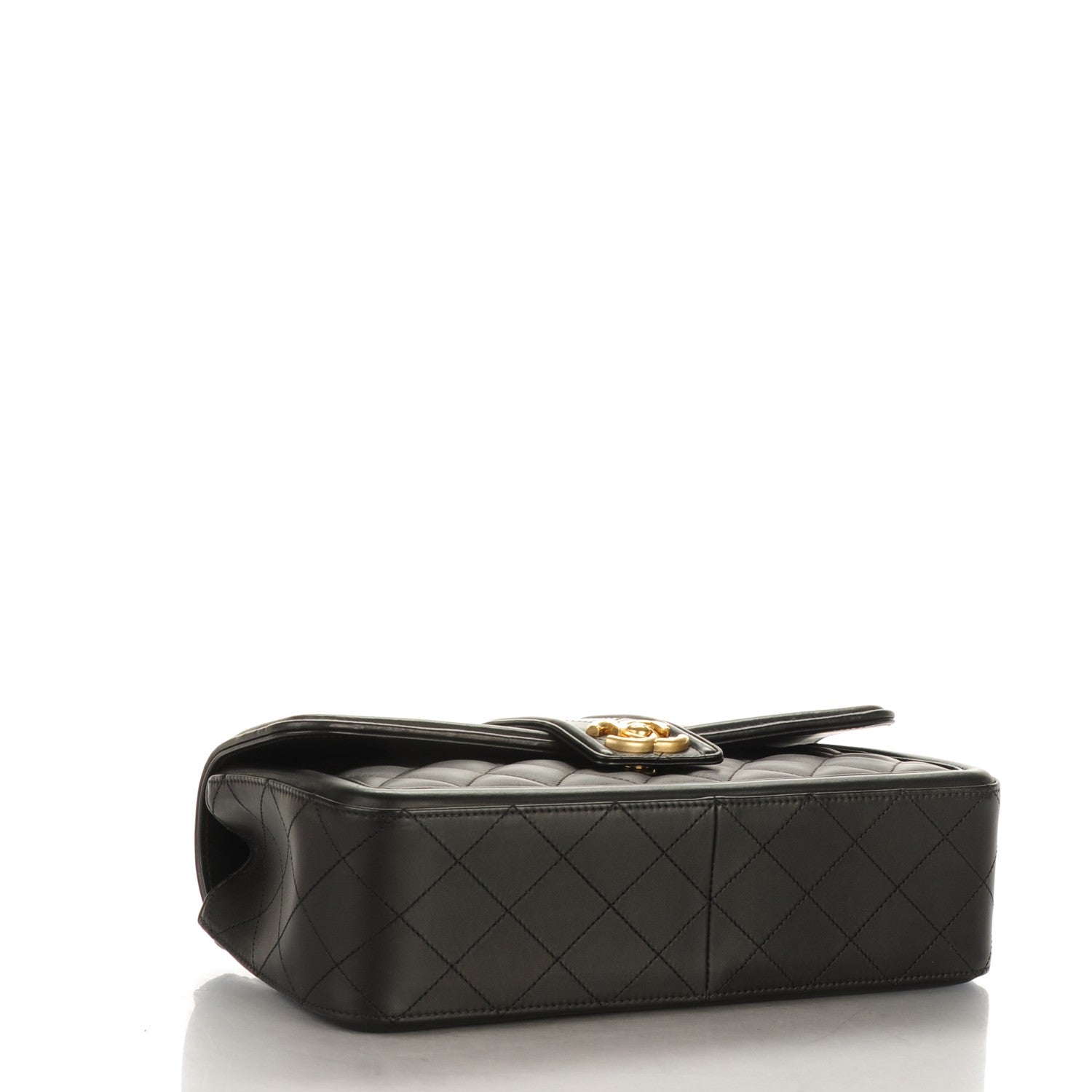 Chanel Calfskin Quilted Large Elegant CC Flap Black 4 of 7