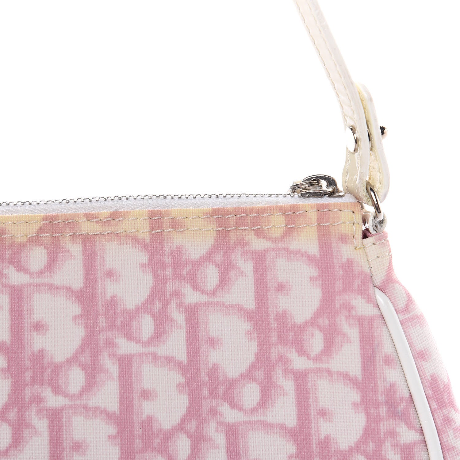 Christian Dior Monogram Mini Saddle Pochette Pink 10 of 15