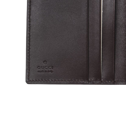 Gucci Guccissima Margaux Calfskin Avel Train Pass Card Case Chocolate 6 of 8