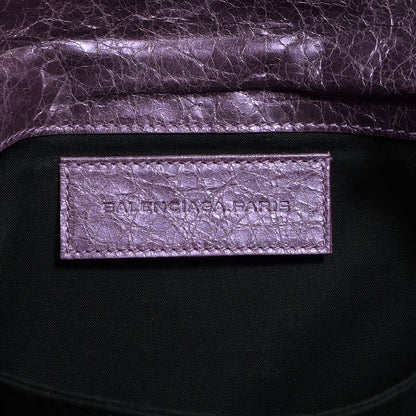 Balenciaga Agneau Envelope Clutch Metallic Purple 6 of 11