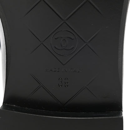 Chanel Lambskin Quilted CC Turnlock Loafers 39 Black 6 of 8