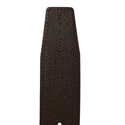 Hermes Epsom 40mm H d'Ancre Belt 80 32 Chocolate Black 3 of 5