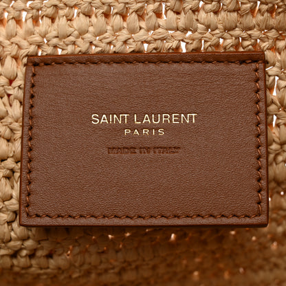 Saint Laurent Raffia Calfskin Gaby Crossbody Bag Natural Brick 6 of 10
