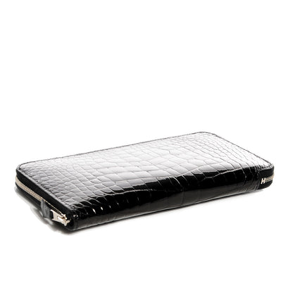 Hermes Shiny Alligator Azap Wallet Black 4 of 11