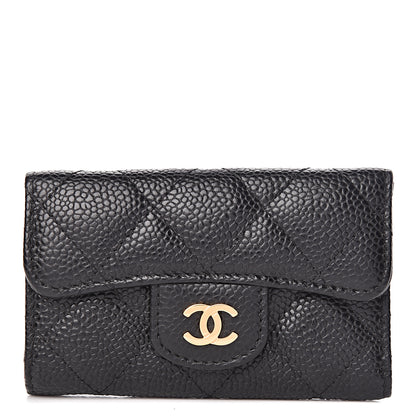 Chanel Caviar Quilted 6 Key Holder Black 1 of 9