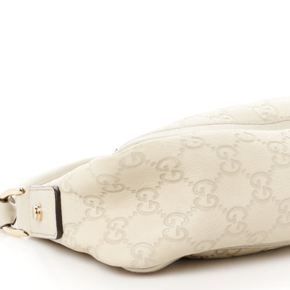 Gucci Guccissima D Ring Abbey Pochette  Off White 11 of 12