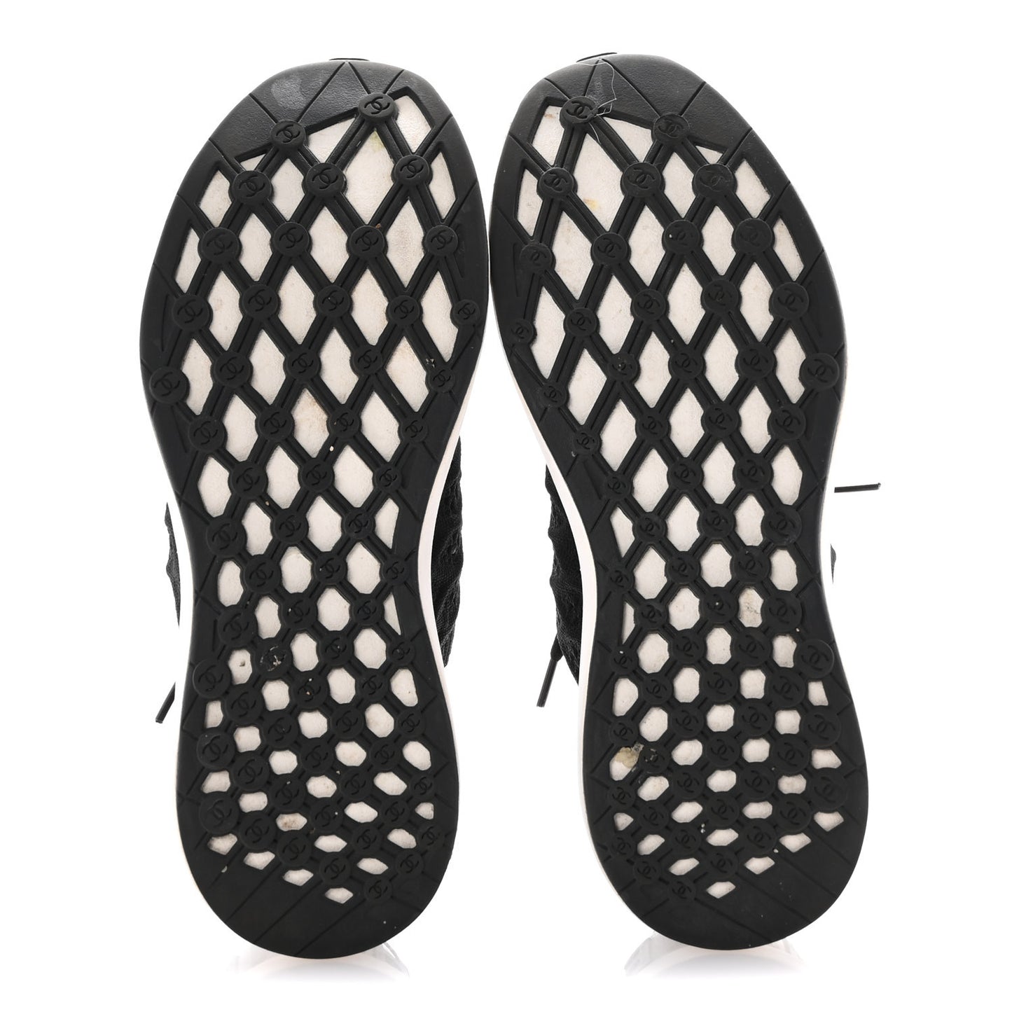 Fabric Logo Sneakers 36.5 Black