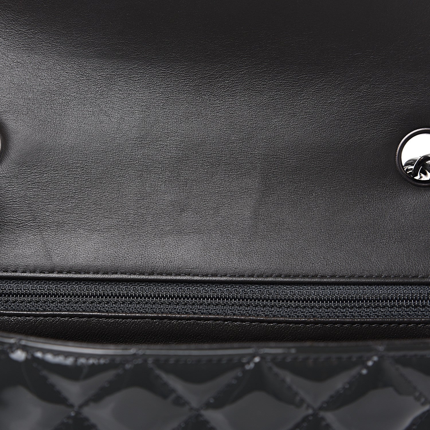 Chanel Patent Calfskin Quilted Mini Rectangular Flap Dark Grey 8 of 12