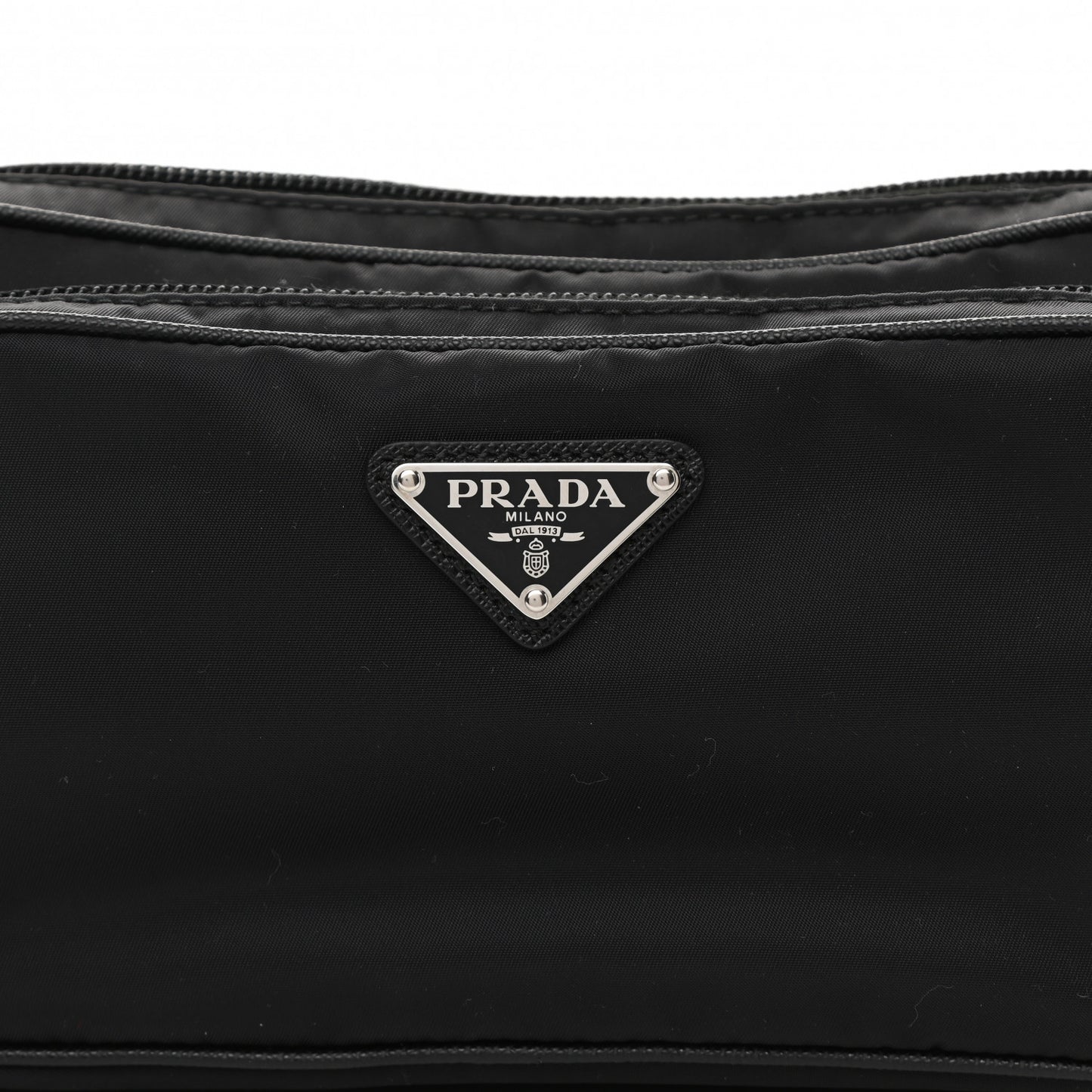Tessuto Nylon Saffiano Belt Bag Black