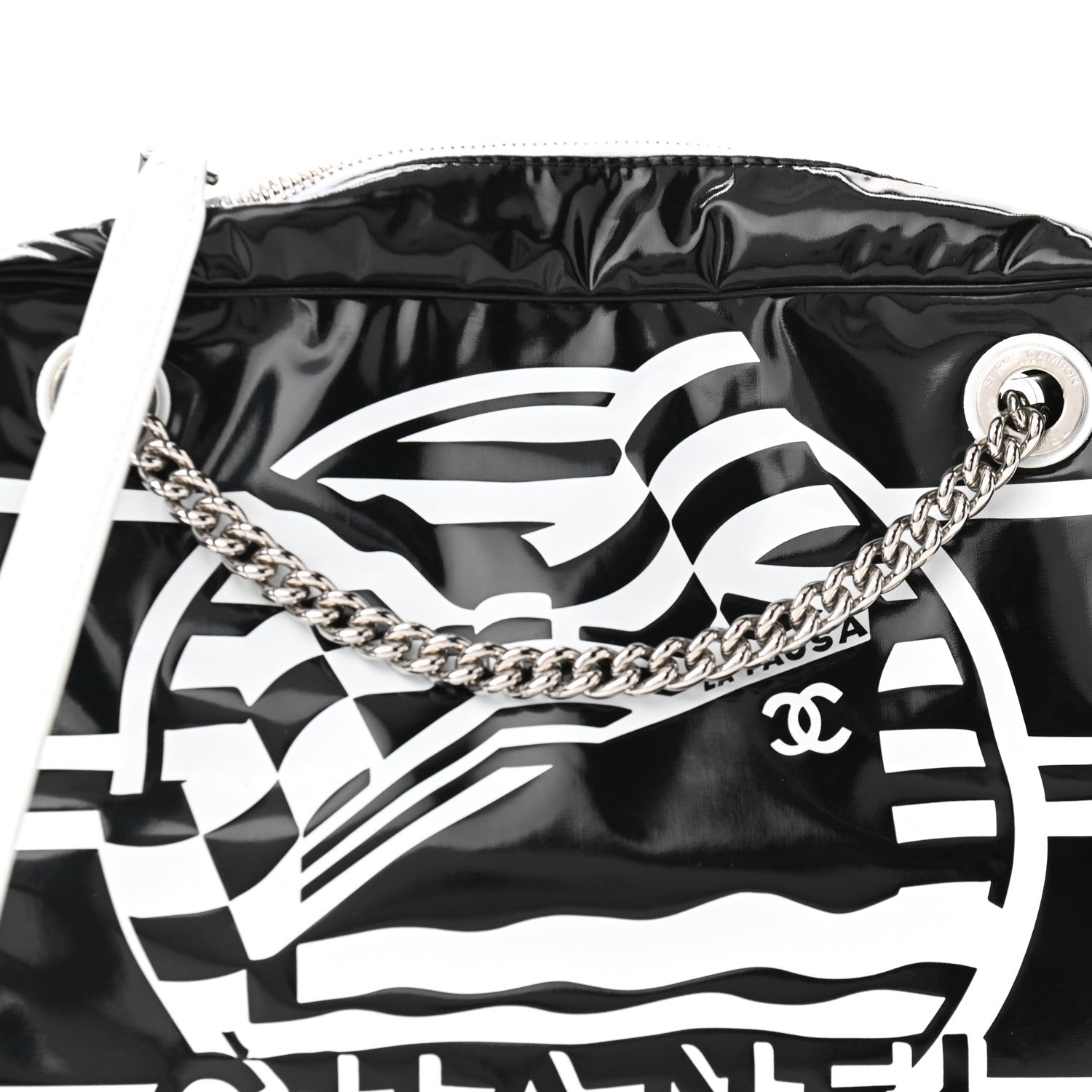 Chanel Vinyl Small La Pausa Camera Case Black 7 of 9