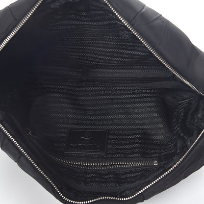 Prada Nylon Tessuto Impuntu Quilted Shoulder Bag Black 4 of 8