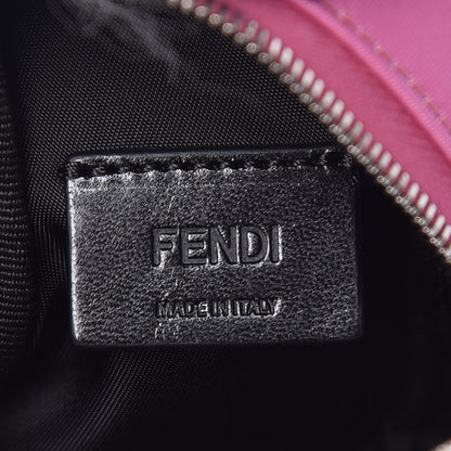 Fendi Nylon Shiny Nappa Nutria Fox Fur Monster Eyes Mini Backpack Charm Lollypop Rosa Fluo Multicolor 4 of 6
