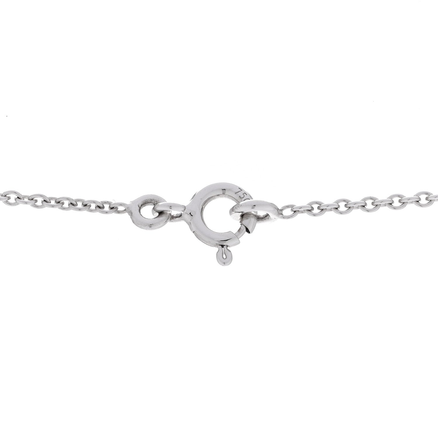 Hermes 18K White Gold Diamond PM Chaine d'Ancre Enchainee Necklace 4 of 5