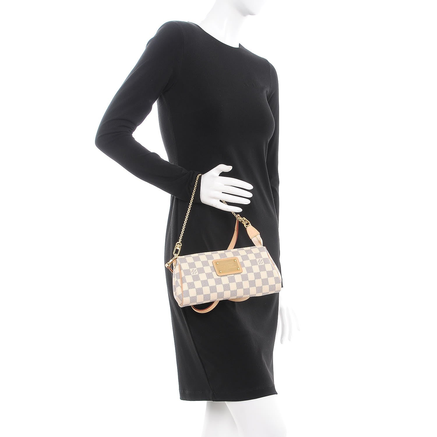 Louis Vuitton Damier Azur Eva Clutch 3 of 9