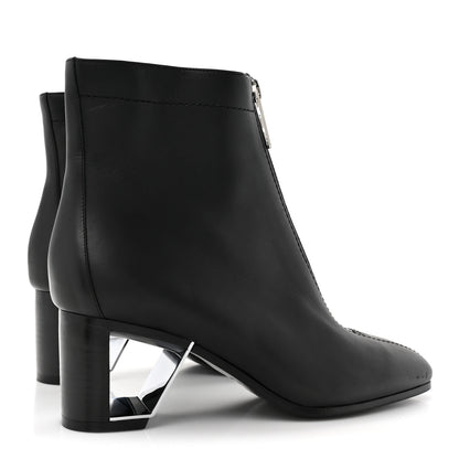 Hermes Calfskin Becky Ankle Boots 37.5 Black 4 of 10