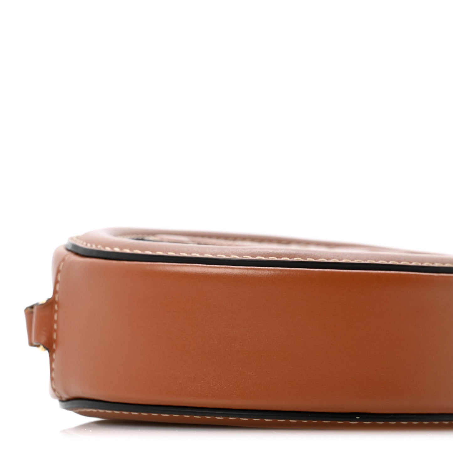 Smooth Calfskin Cuir Triomphe Oval Bag Tan