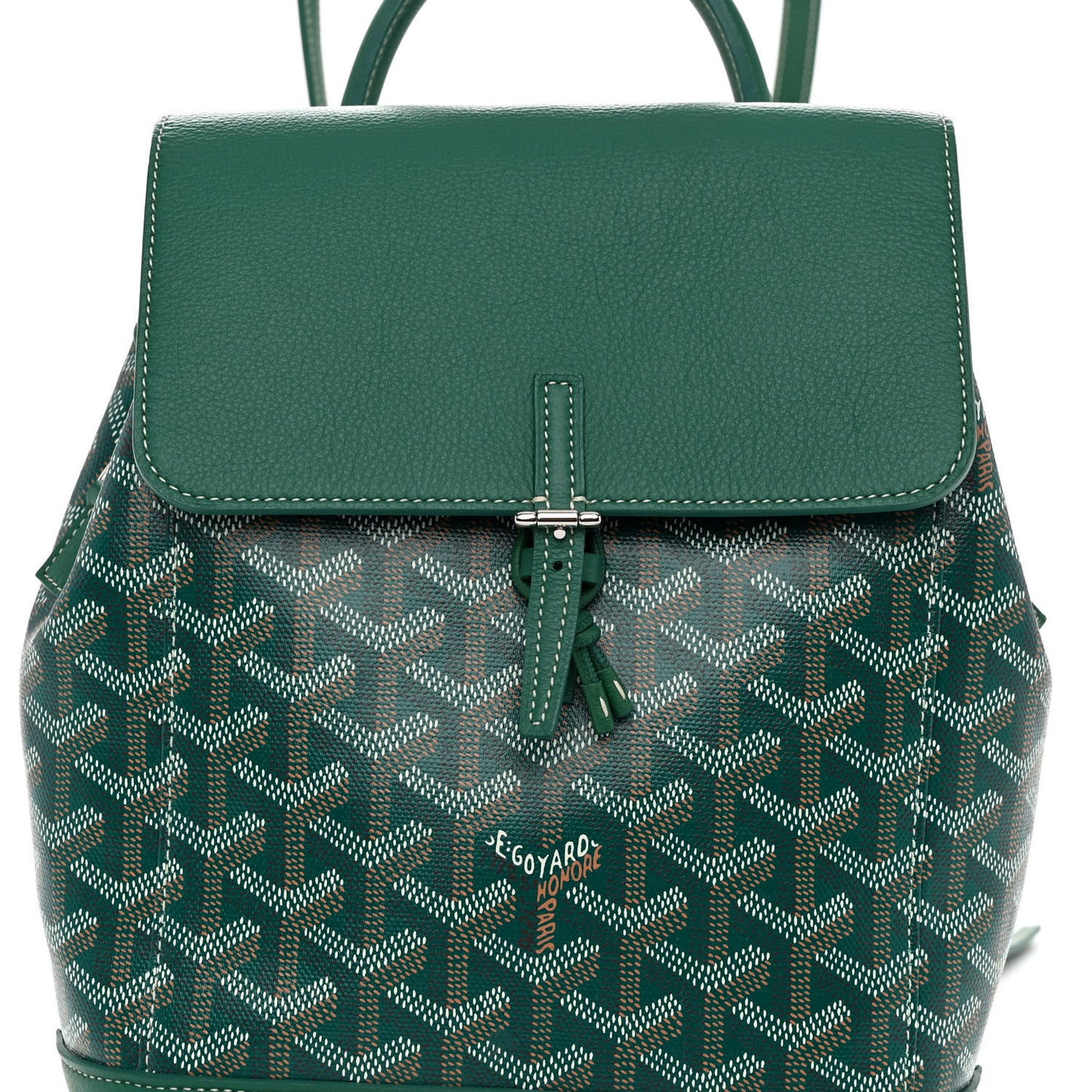 Goyardine Calfskin Mini Alpin Backpack Green