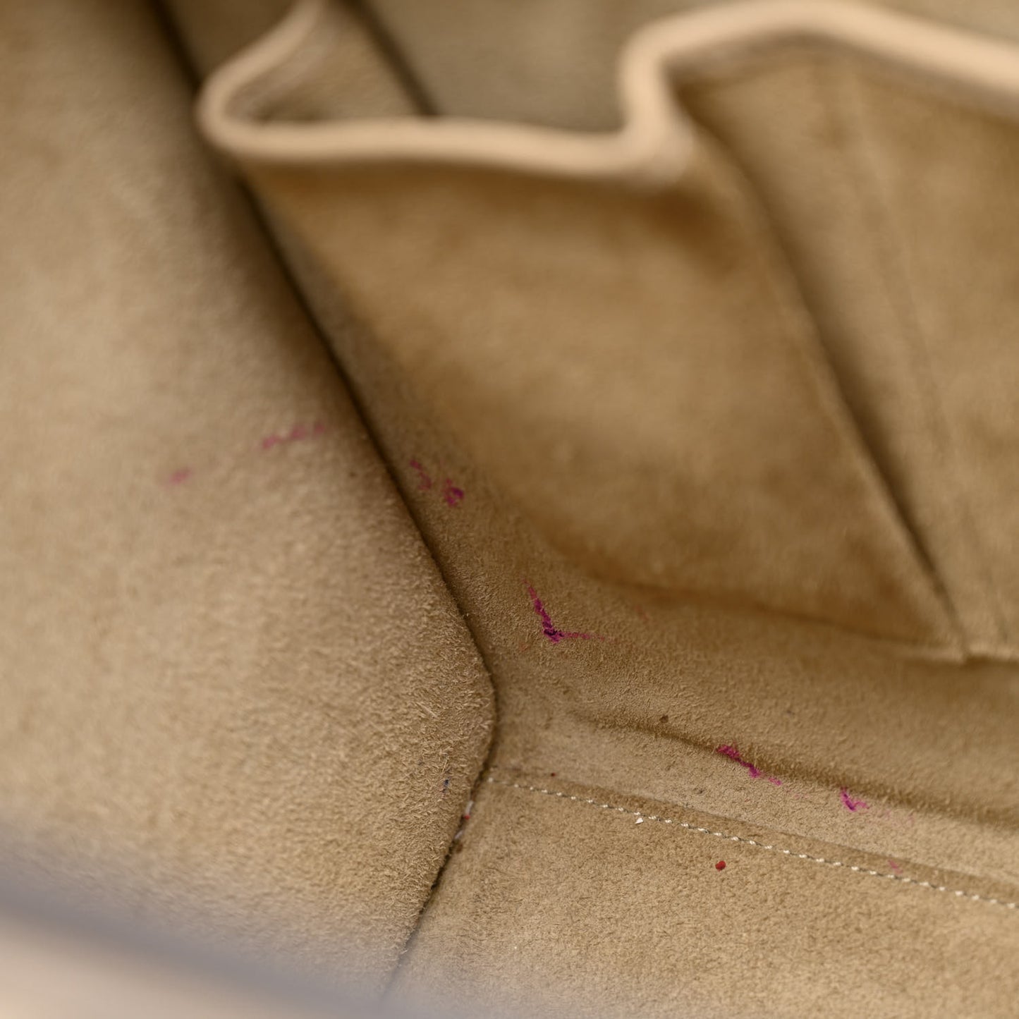 Drummed Calfskin Micro Luggage Dune