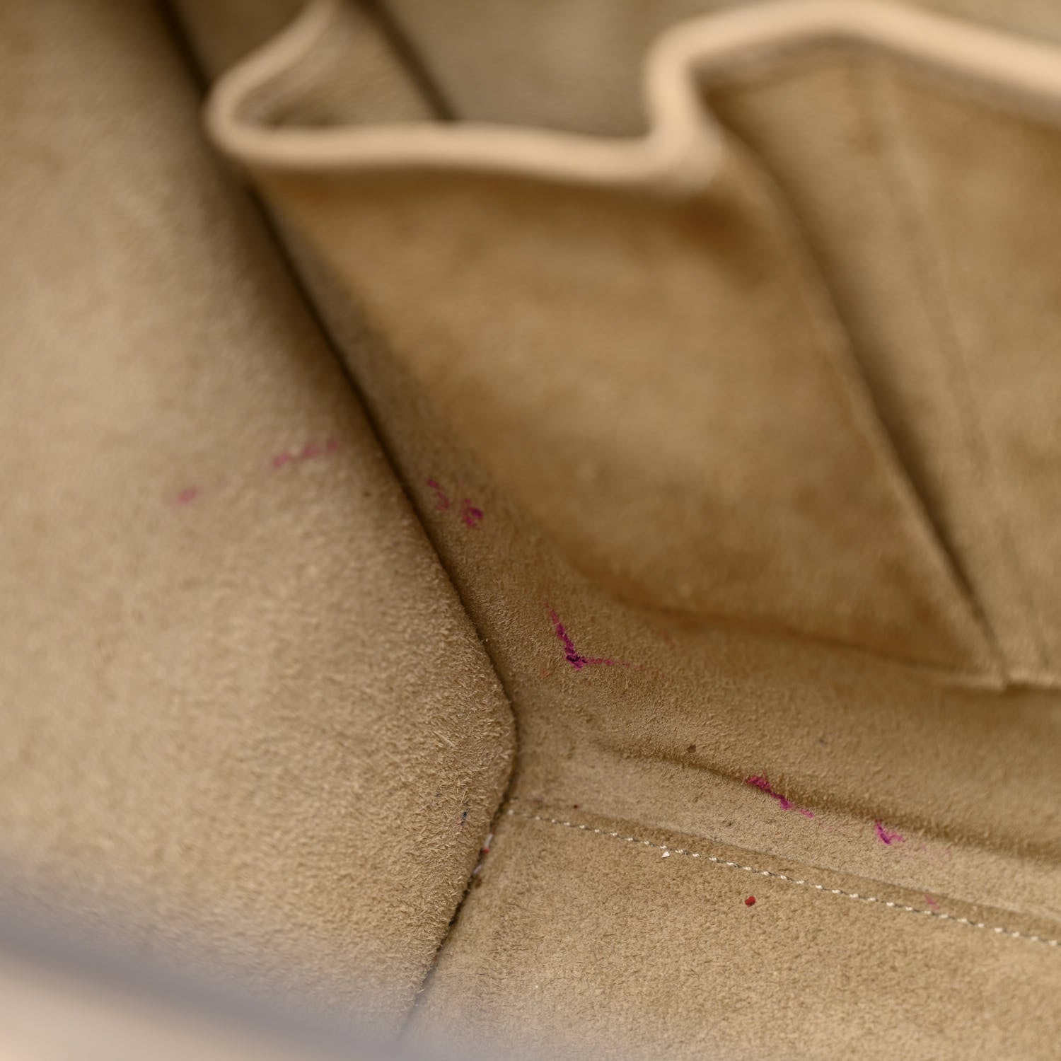 Celine Drummed Calfskin Micro Luggage Dune 9 of 13