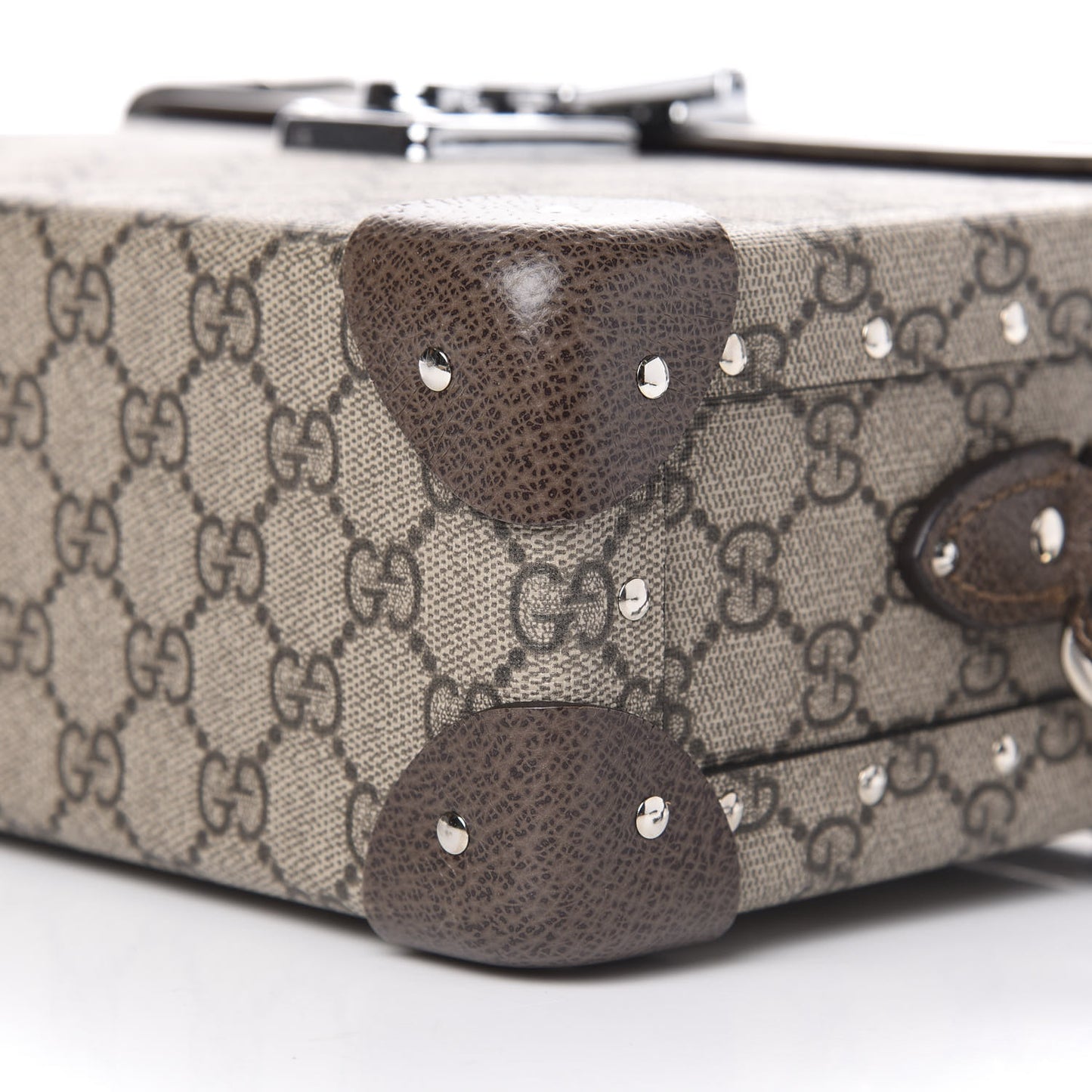 GG Supreme Monogram Globe-Trotter Beauty Case Brown