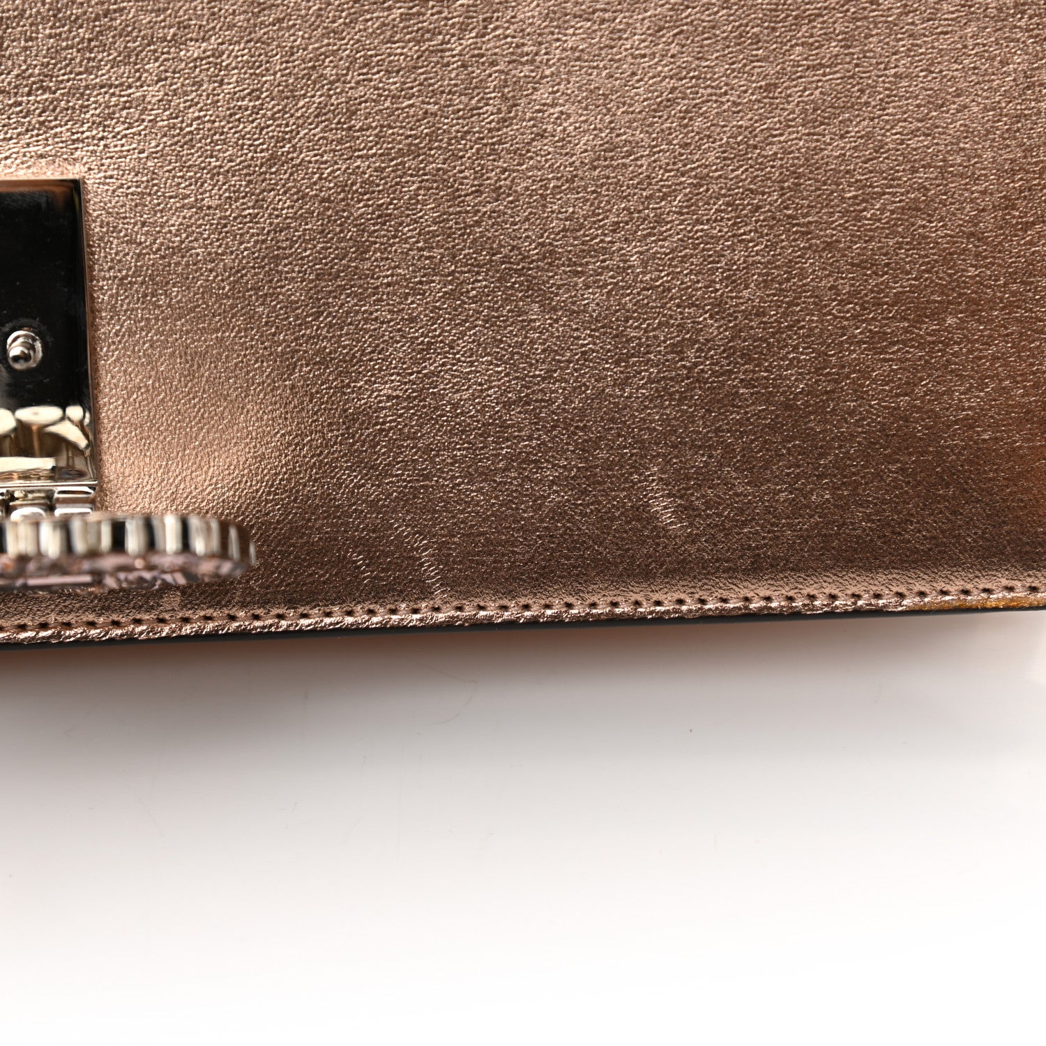 Gucci Metallic Nappa Crystal GG Broadway Shoulder Bag Pink 27 of 35