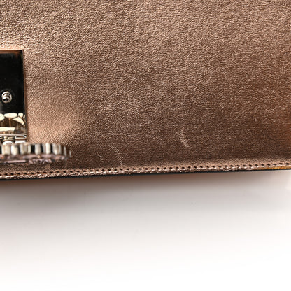 Gucci Metallic Nappa Crystal GG Broadway Shoulder Bag Pink 27 of 35