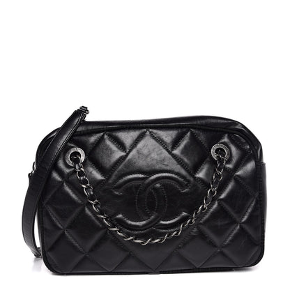 Chanel Calfskin Quilted Small Ballerine Camera Case Black 1 of 8