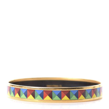 Hermes Enamel Printed Narrow Bracelet 70 2 of 5