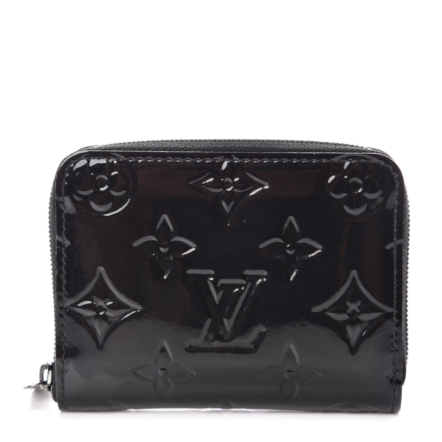 Louis Vuitton Vernis Zippy Coin Purse Wallet Noir Magnetique 1 of 11