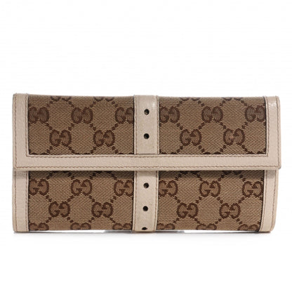 Gucci Monogram Buckle Continental Wallet Off White 3 of 8
