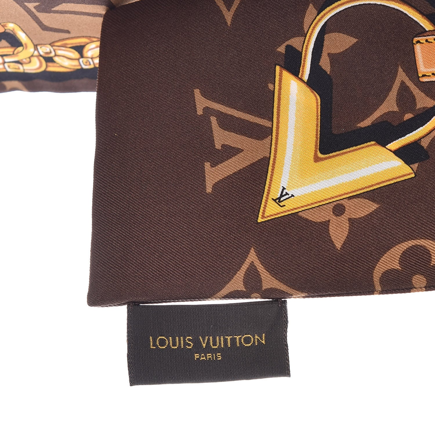 Louis Vuitton Silk Monogram Confidential Bandeau Brown 3 of 7