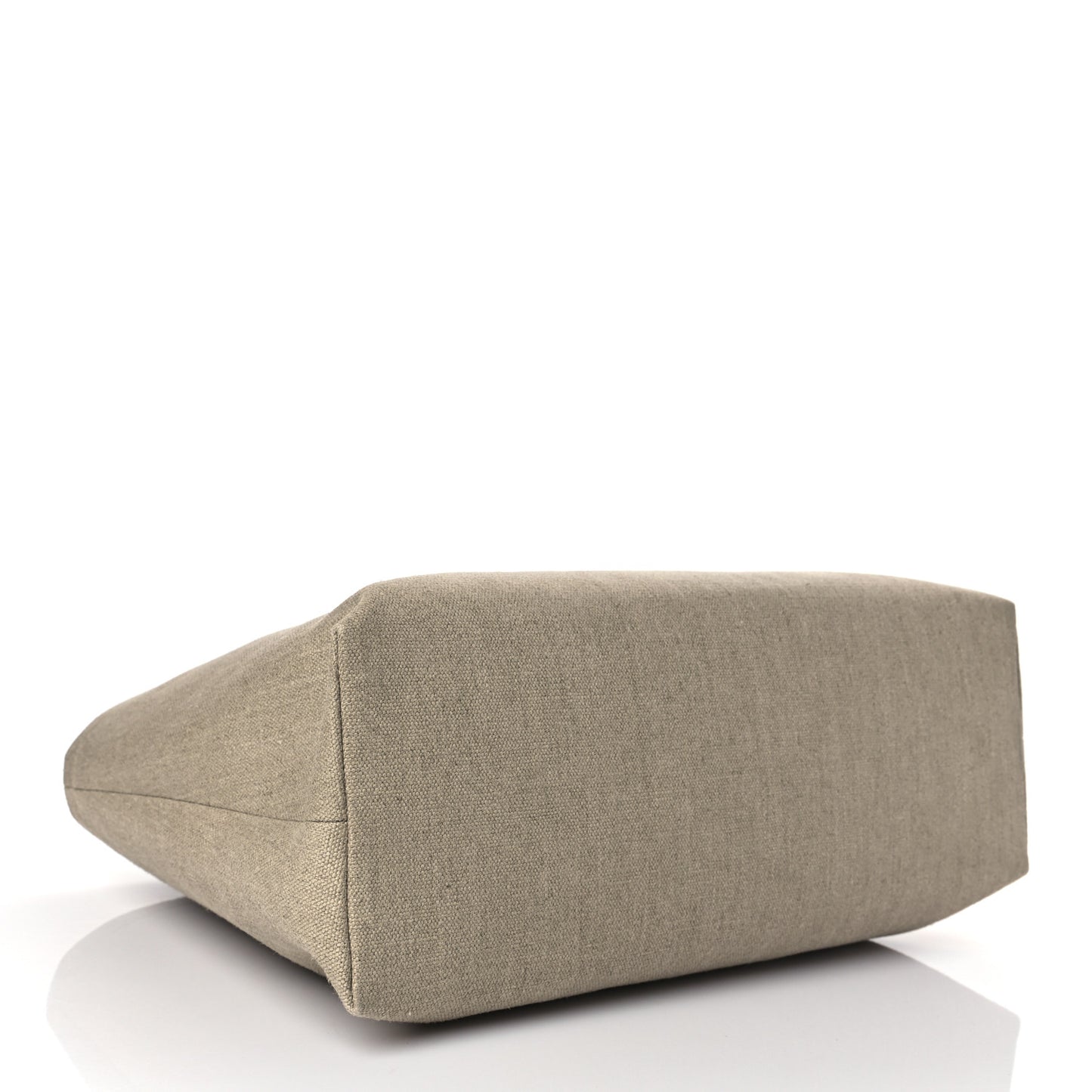 Canvas Calfskin Monaco Horizontal Cabas Tan