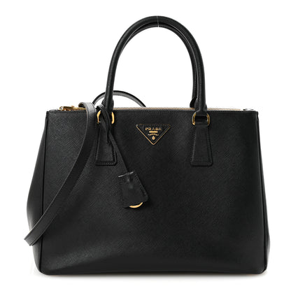 Prada Saffiano Medium Galleria Double Zip Tote Black 1 of 9