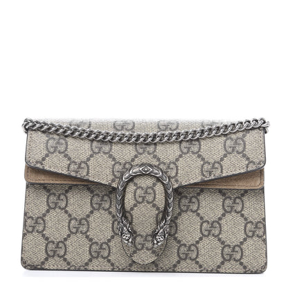 Gucci GG Supreme Monogram Super Mini Dionysus Shoulder Bag Taupe 1 of 10