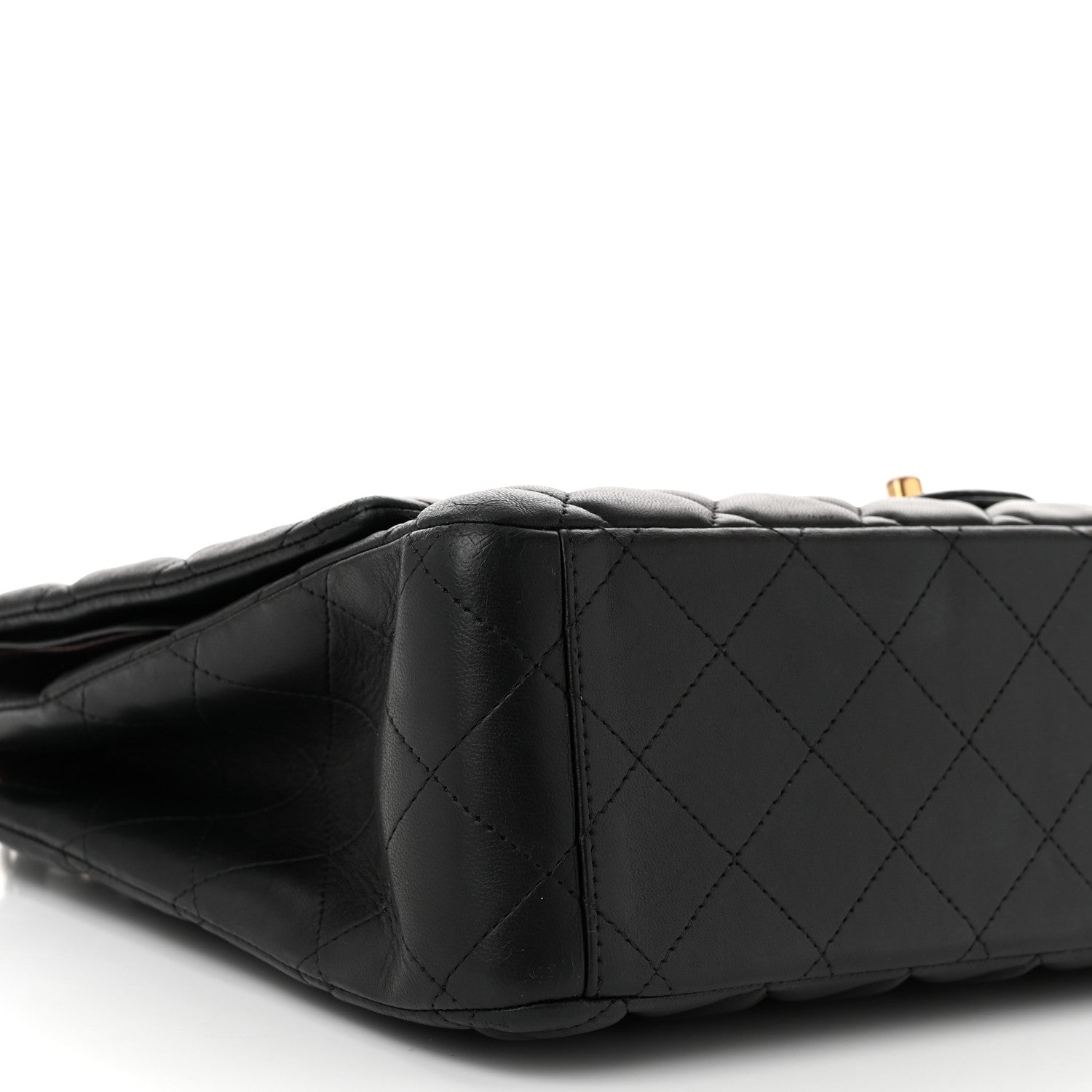 Chanel Lambskin Quilted Maxi Double Flap Black 9 of 10