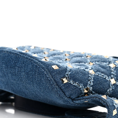 Valentino Garavani Denim Rockstud Spike Belt Bag Denim 9 of 9