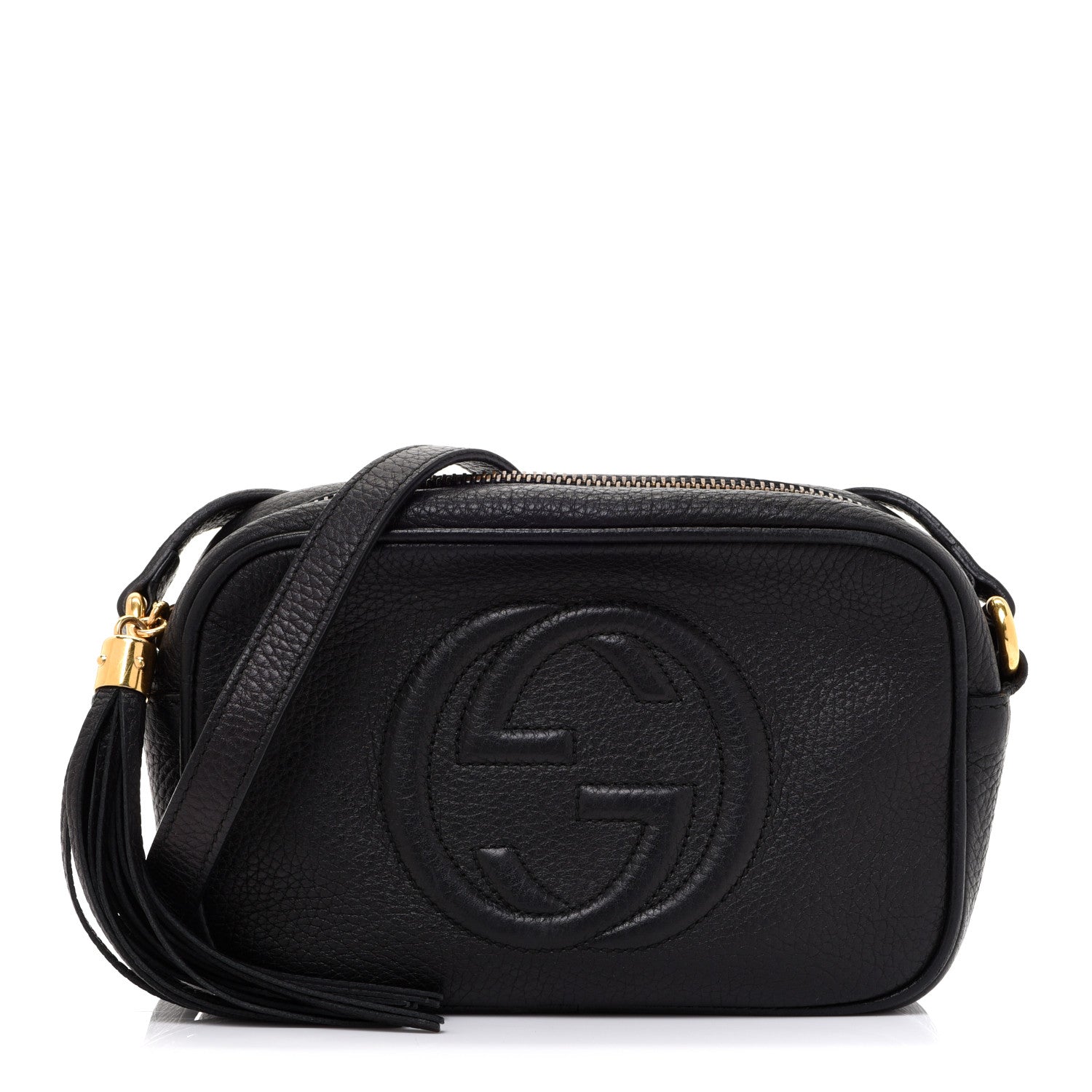 Gucci Pebbled Calfskin Mini Soho Disco Bag Black 1 of 11