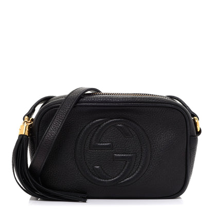 Gucci Pebbled Calfskin Mini Soho Disco Bag Black 1 of 11