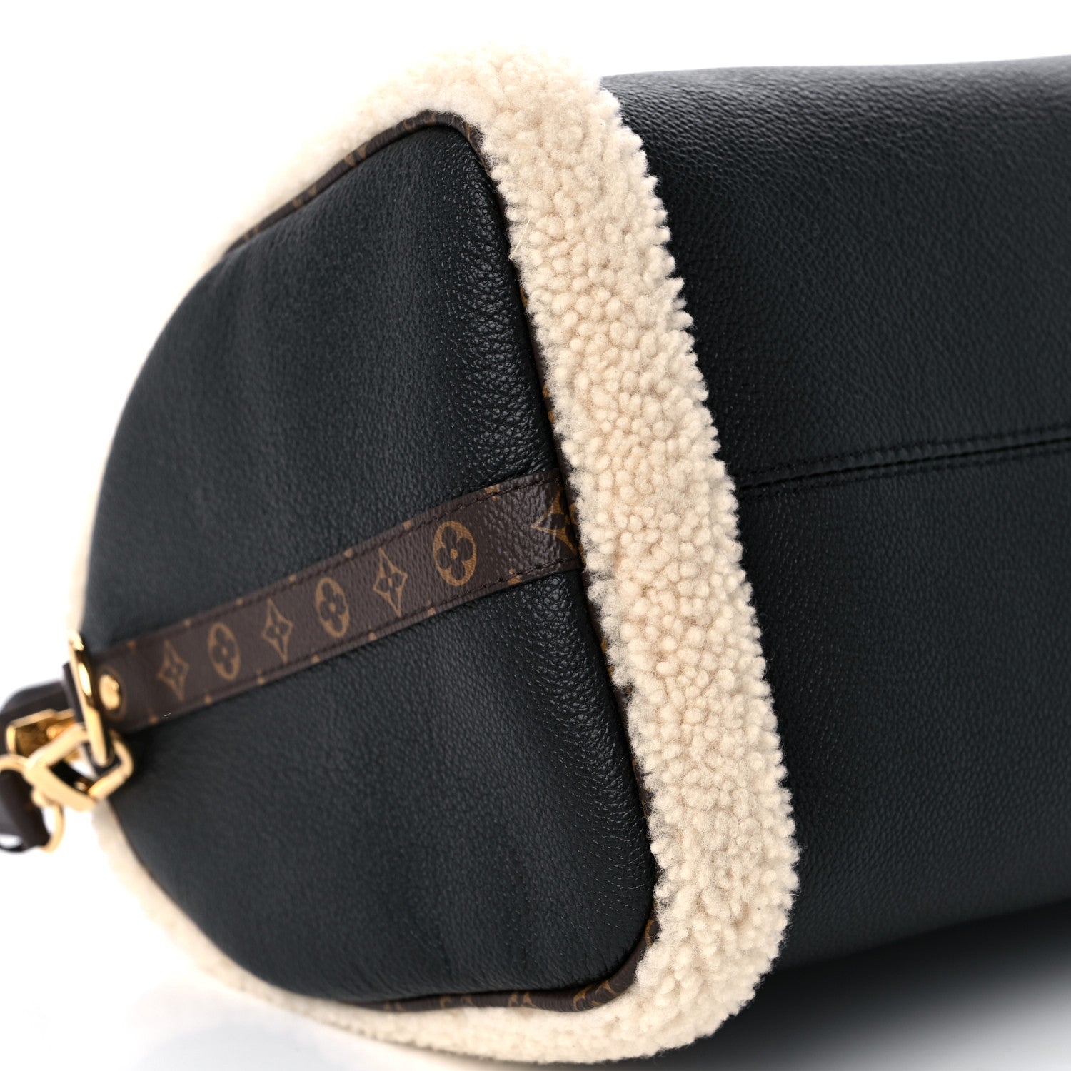 Louis Vuitton Calfskin Monogram Teddy Speedy Bandouliere 30 Black 7 of 8