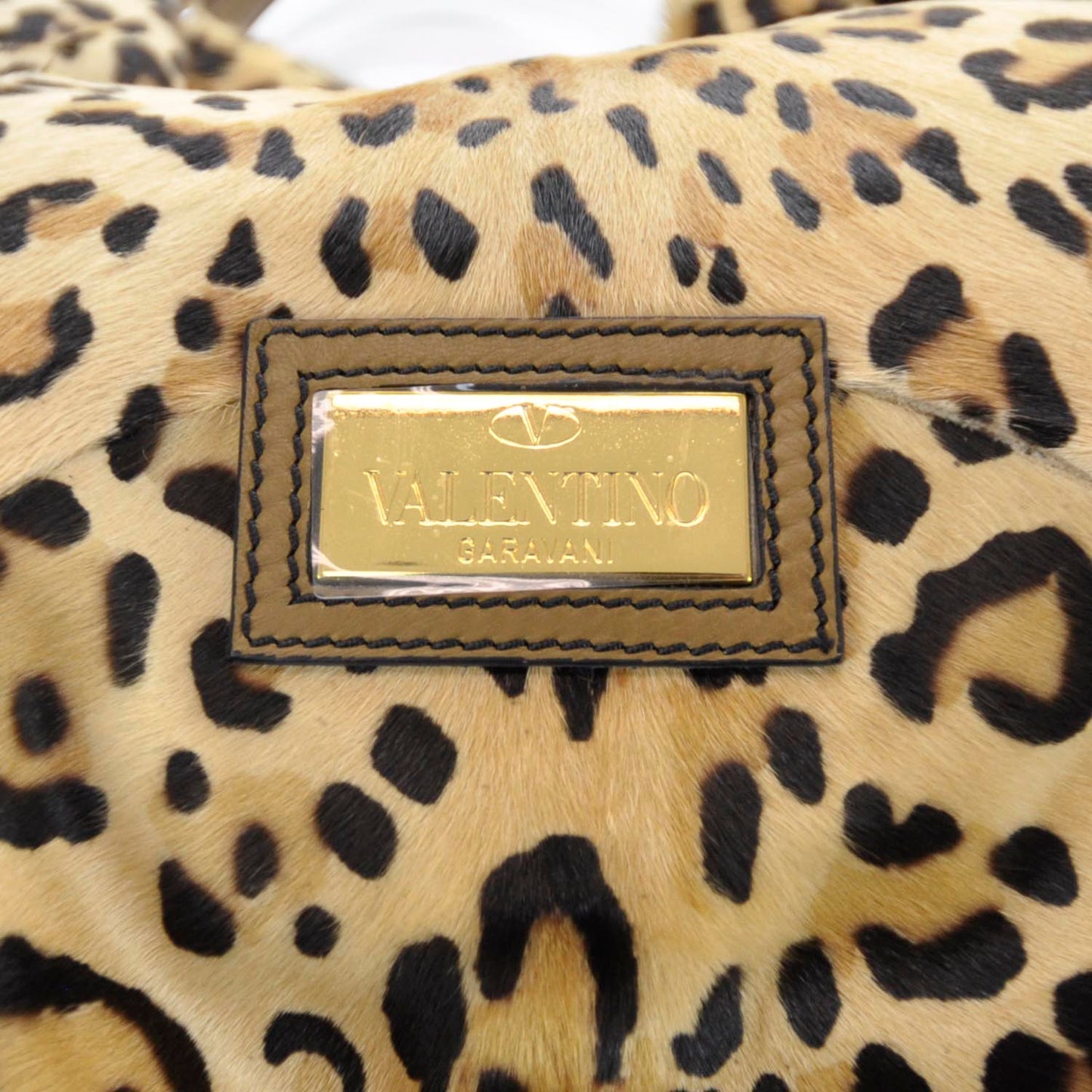 Goat Hair Leopard Print 360 Bow Hobo