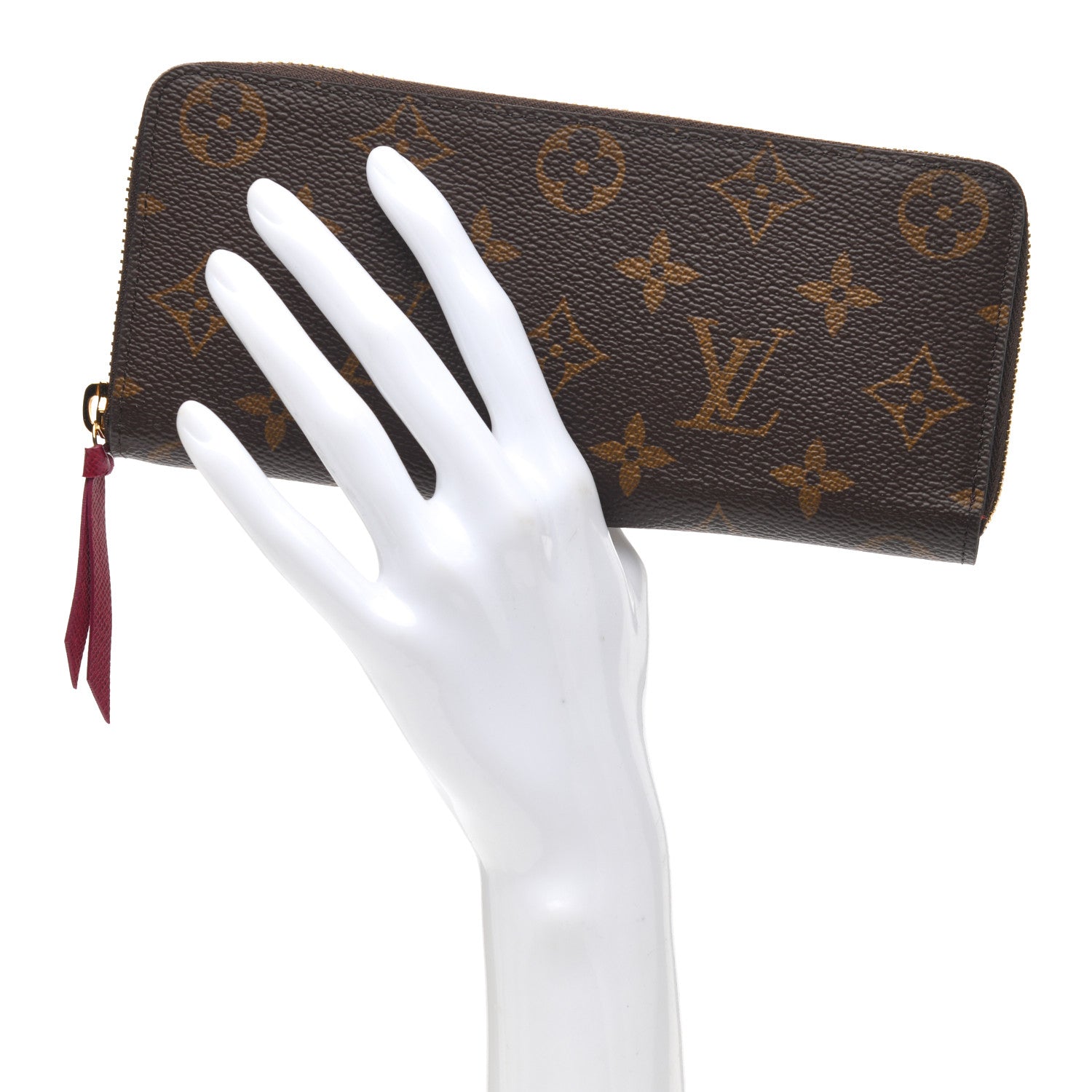 Louis Vuitton Monogram Clemence Wallet Fuchsia 2 of 6