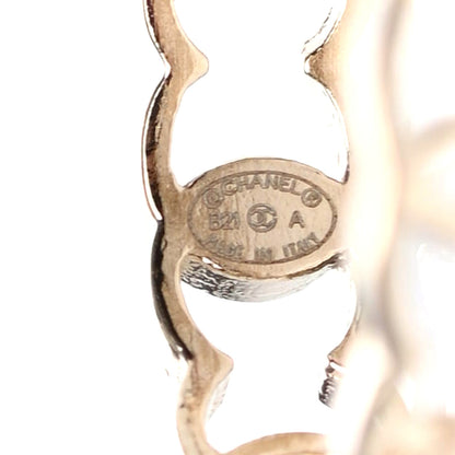 Chanel Metal CC Ring 54 6.75 Gold 4 of 4