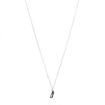 Tiffany Sterling Silver Elsa Peretti Tear Drop Pendant Necklace 1 of 9