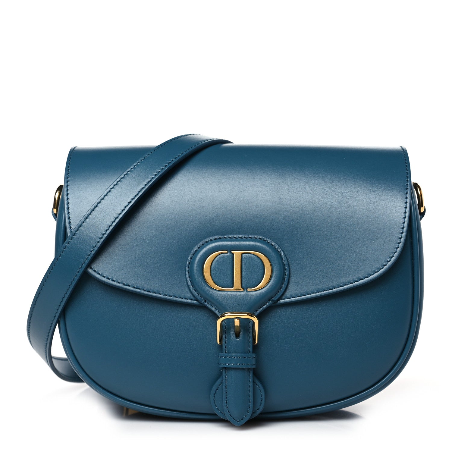 Christian Dior Box Calfskin Medium Bobby Flap Blue 1 of 9